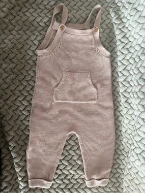 Carter's Knit Overalls in Light Pink